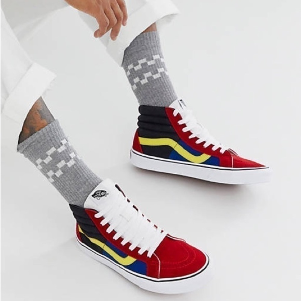 𝅺vans Sk8-Hi OTW Rally Reissue Chili Red,
Black & White UNISEX men/women